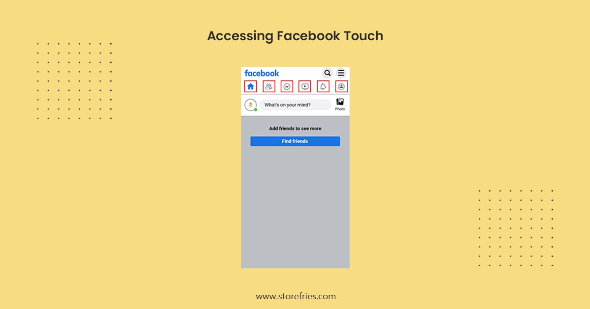 Accessing Facebook Touch