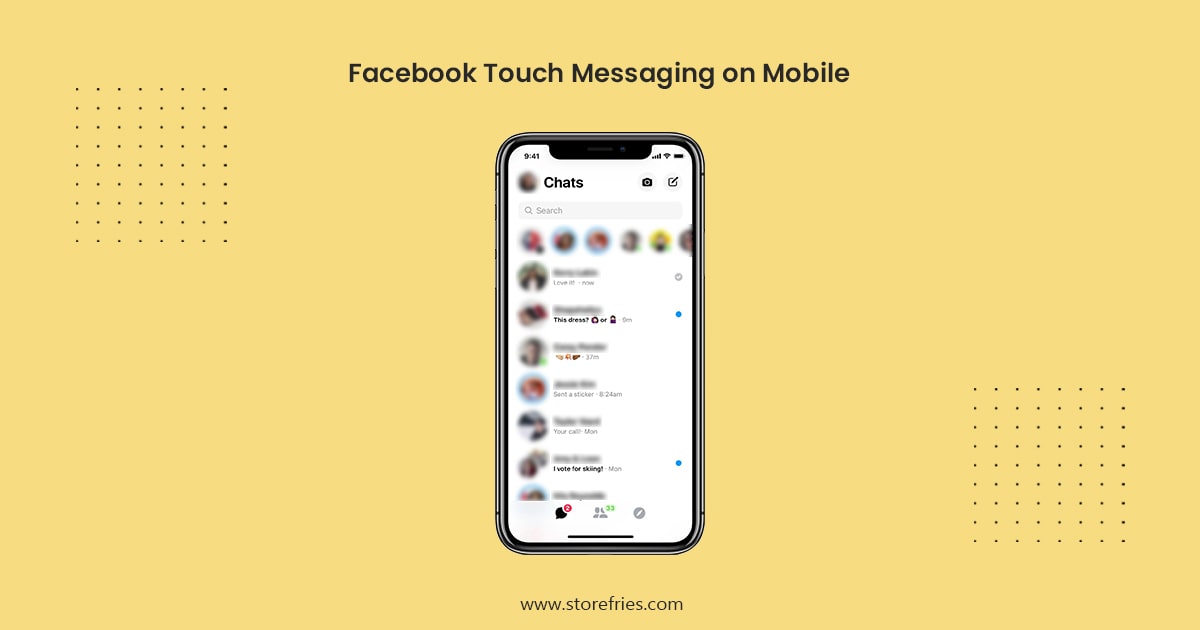 Facebook Touch Messaging on Mobile  