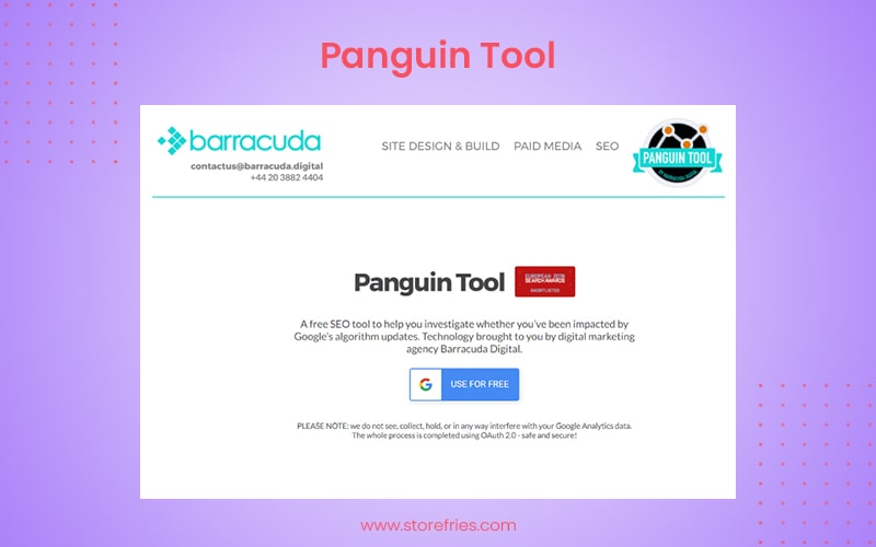 seo tips and tools Panguin Tool 