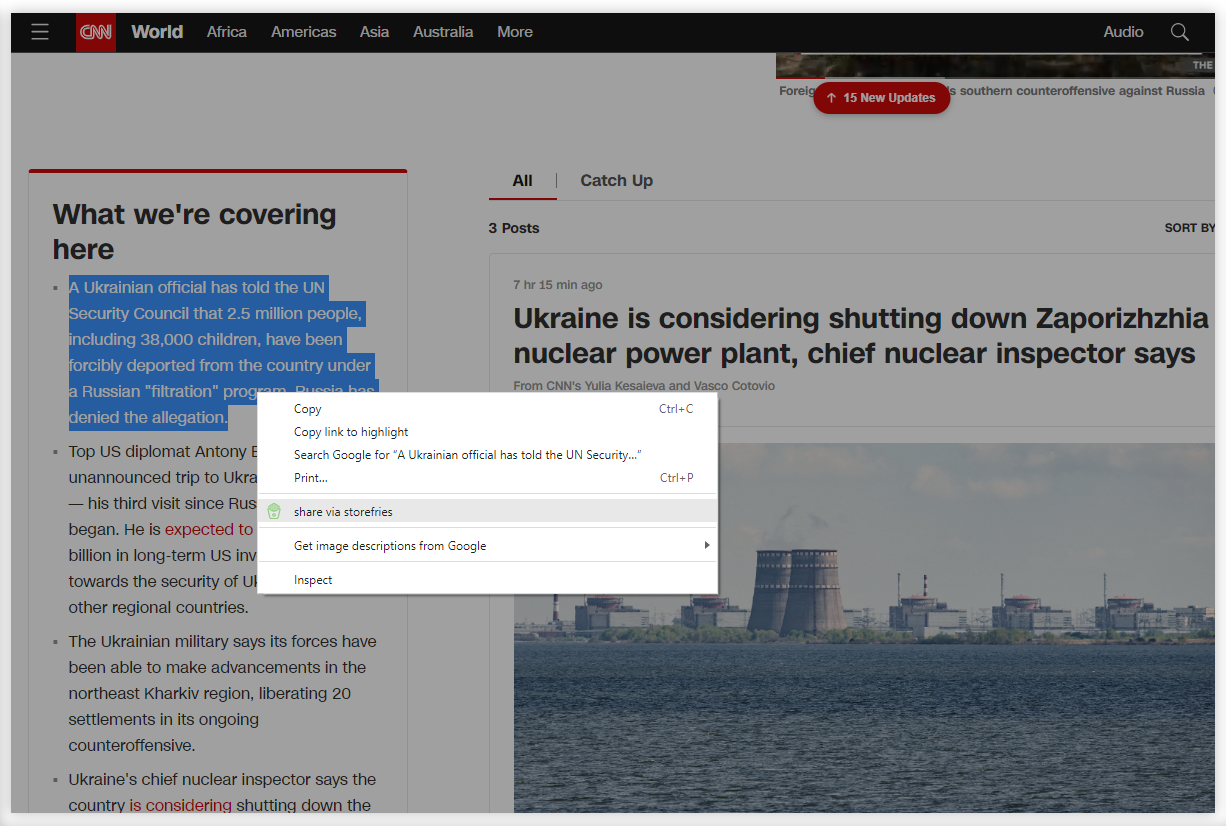 Share your favourite content